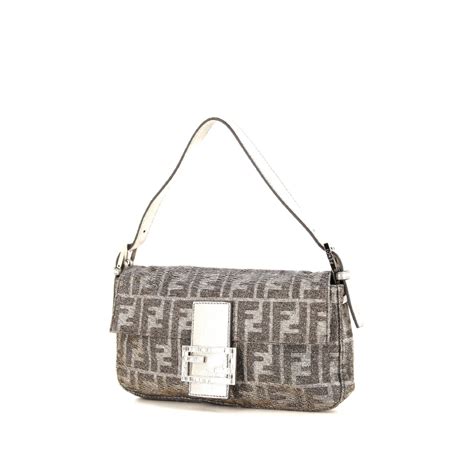 fendi baguette grigia|genuine fendi baguette.